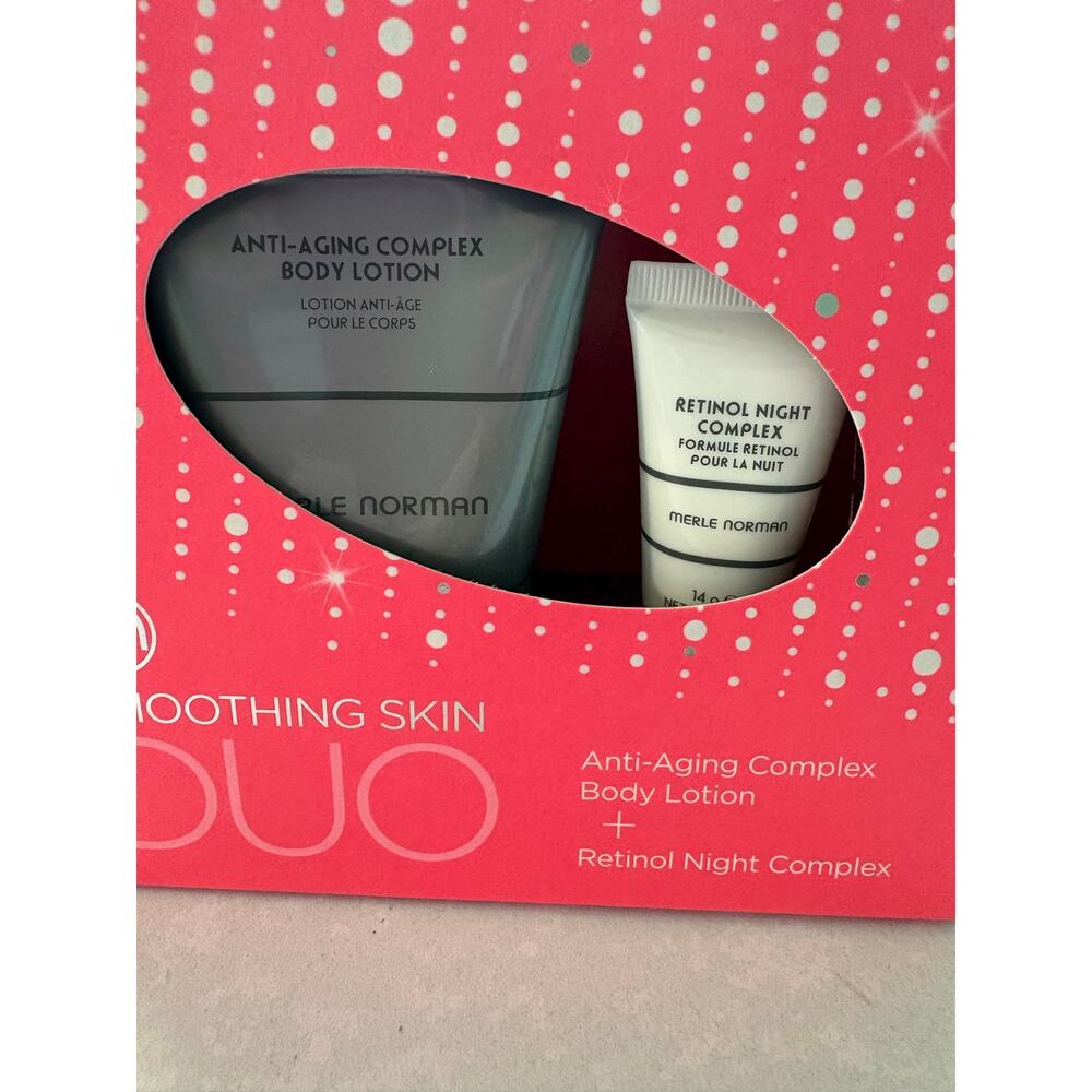 Merle Norman Smoothing Skin Duo Anti-Aging Complex Body Lotion Retinol Night Set - Picture 5 of 8
